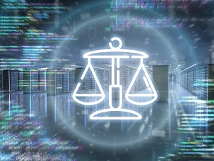 Recht Waage Digitalisierung